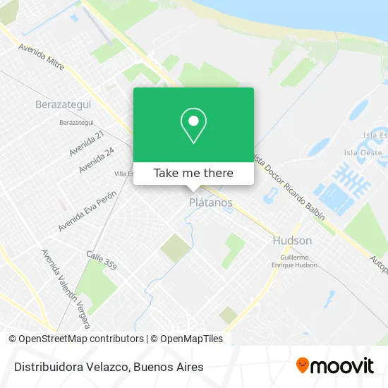 Distribuidora Velazco map