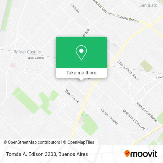 Tomás A. Edison 3200 map