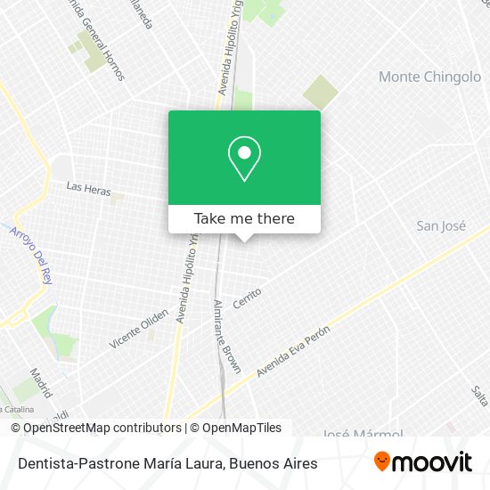 Dentista-Pastrone María Laura map