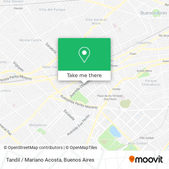Tandil / Mariano Acosta map