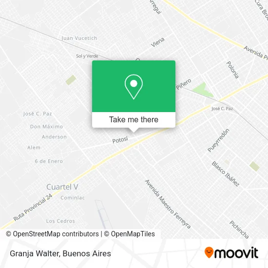 Granja Walter map