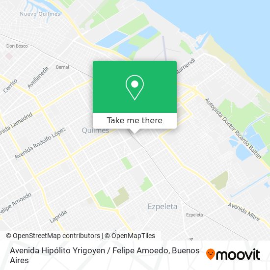 Avenida Hipólito Yrigoyen / Felipe Amoedo map