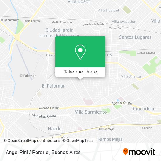 Angel Pini / Perdriel map