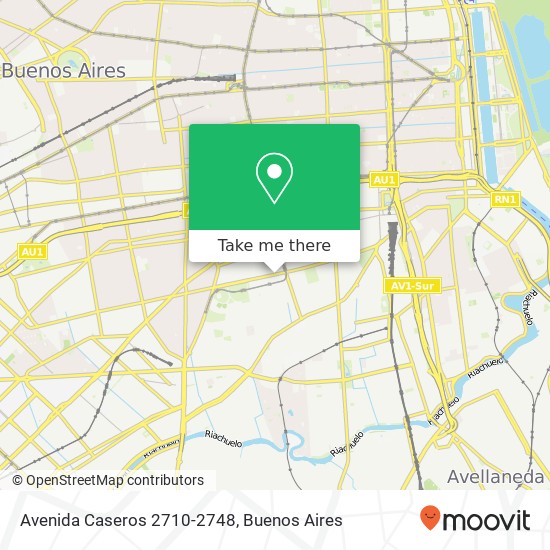 Avenida Caseros 2710-2748 map