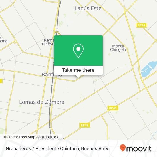 Granaderos / Presidente Quintana map
