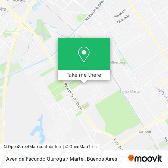 Avenida Facundo Quiroga / Martel map
