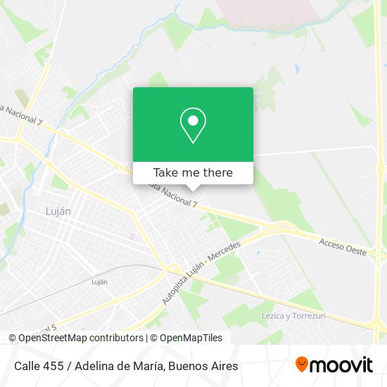 Calle 455 / Adelina de María map
