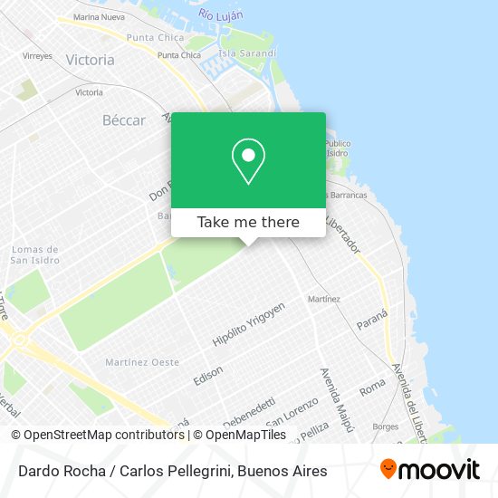 Mapa de Dardo Rocha / Carlos Pellegrini