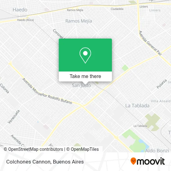 Colchones Cannon map