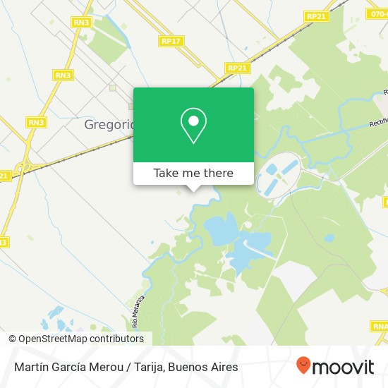 Martín García Merou / Tarija map