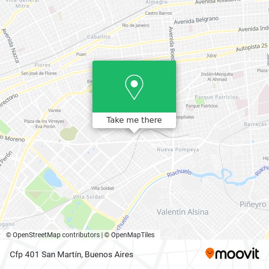 Mapa de Cfp 401 San Martín