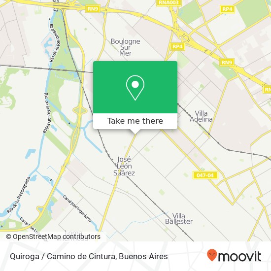 Mapa de Quiroga / Camino de Cintura