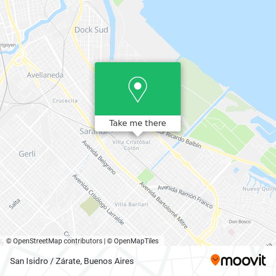 Mapa de San Isidro / Zárate