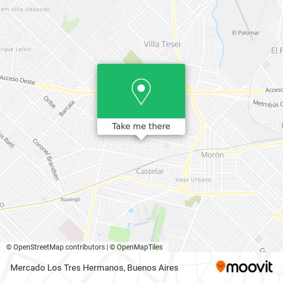 Mercado Los Tres Hermanos map