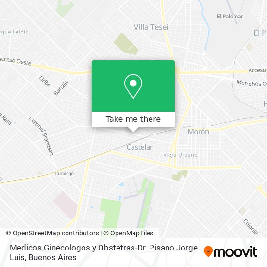 Medicos Ginecologos y Obstetras-Dr. Pisano Jorge Luis map