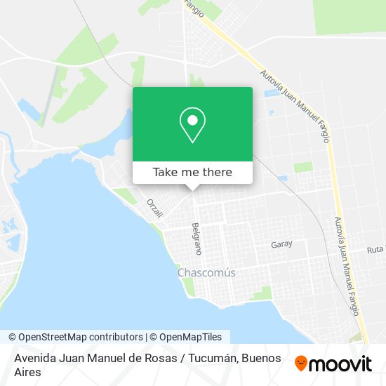 Mapa de Avenida Juan Manuel de Rosas / Tucumán