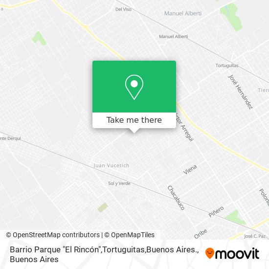 Barrio Parque "El Rincón",Tortuguitas,Buenos Aires. map