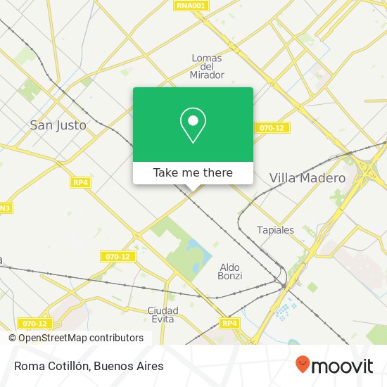 Roma Cotillón map