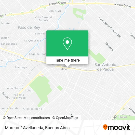 Mapa de Moreno / Avellaneda