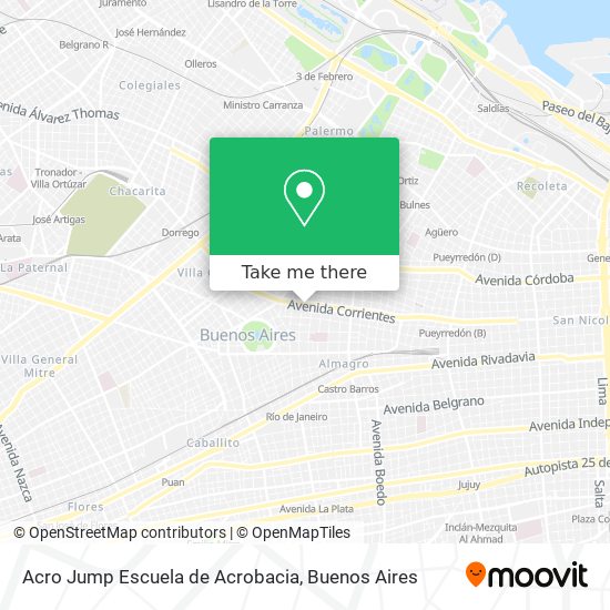 Acro Jump Escuela de Acrobacia map