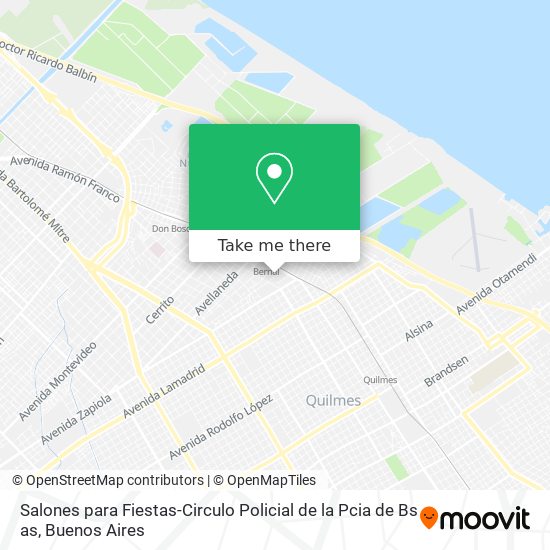 Salones para Fiestas-Circulo Policial de la Pcia de Bs as map