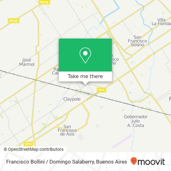 Mapa de Francisco Bollini / Domingo Salaberry