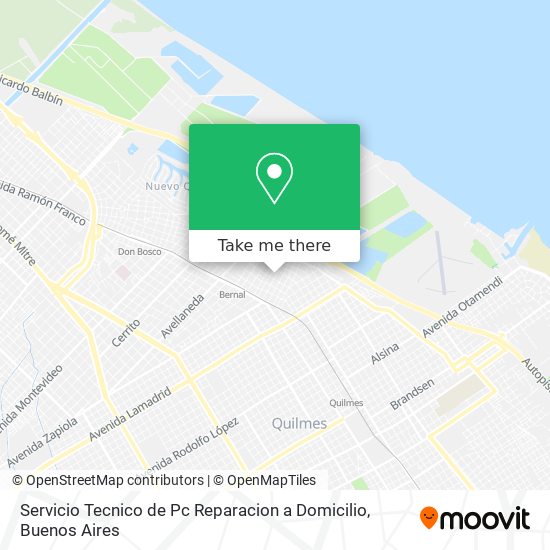 Servicio Tecnico de Pc Reparacion a Domicilio map