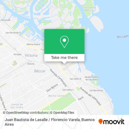 Juan Bautista de Lasalle / Florencio Varela map