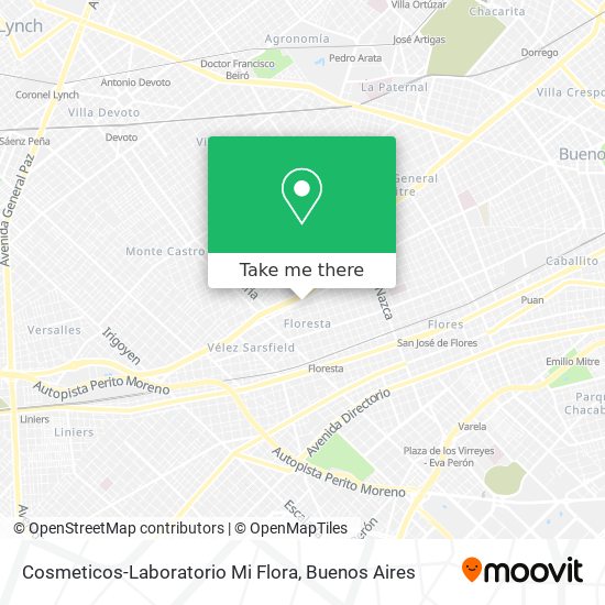 Mapa de Cosmeticos-Laboratorio Mi Flora