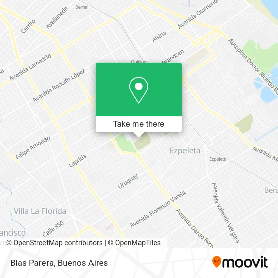 Mapa de Blas Parera