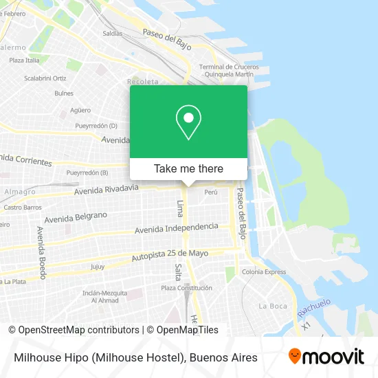 Mapa de Milhouse Hipo (Milhouse Hostel)