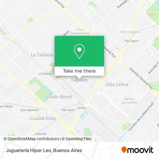 Mapa de Juguetería Hiper Leo