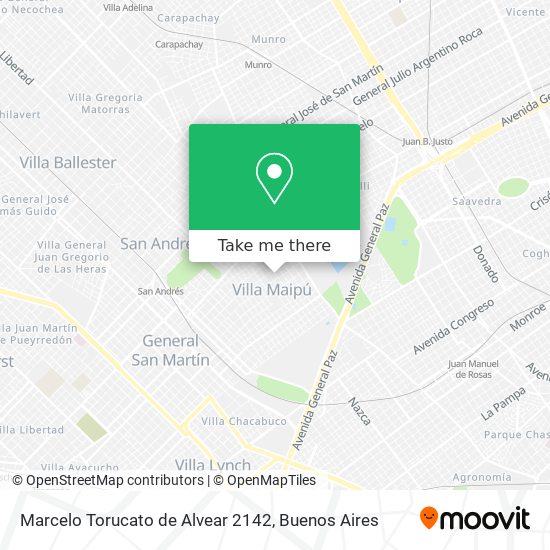 Marcelo Torucato de Alvear 2142 map