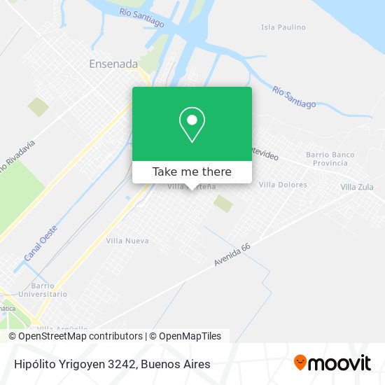 Mapa de Hipólito Yrigoyen 3242