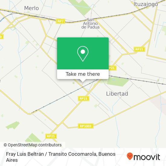 Fray Luis Beltrán / Transito Cocomarola map