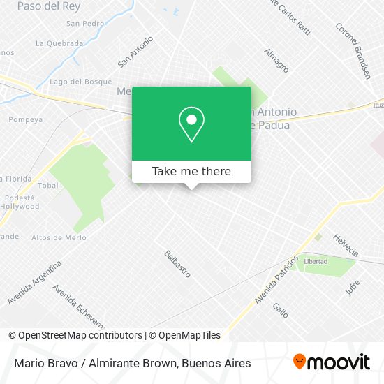 Mapa de Mario Bravo / Almirante Brown