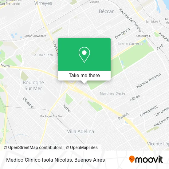 Medico Clinico-Isola Nicolás map