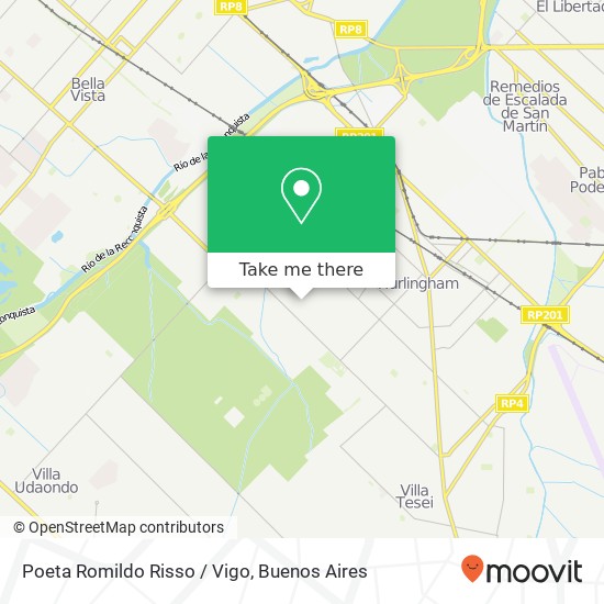 Poeta Romildo Risso / Vigo map