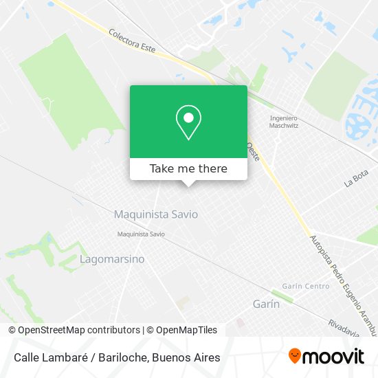 Mapa de Calle Lambaré / Bariloche