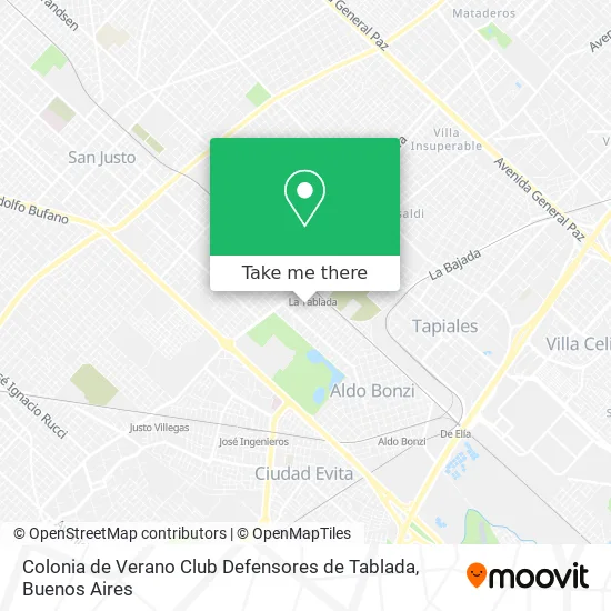 Colonia de Verano Club Defensores de Tablada map