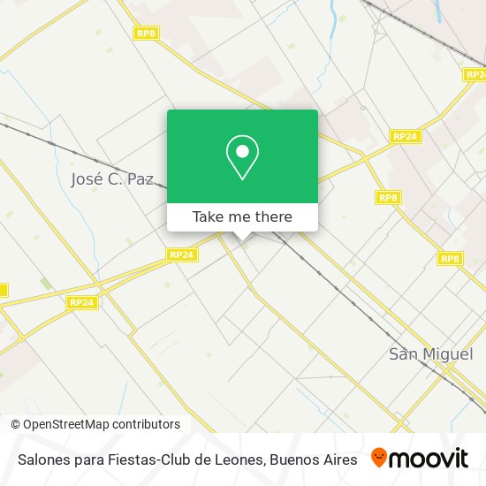 Salones para Fiestas-Club de Leones map