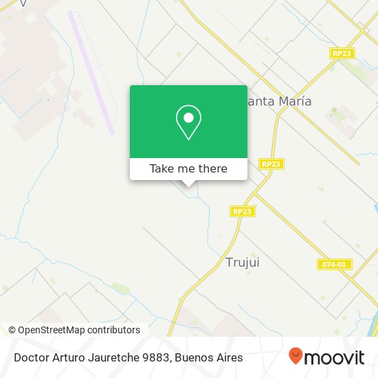 Doctor Arturo Jauretche 9883 map