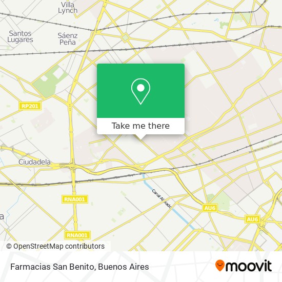 Farmacias San Benito map