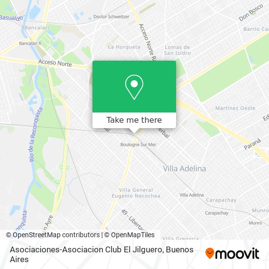 Asociaciones-Asociacion Club El Jilguero map
