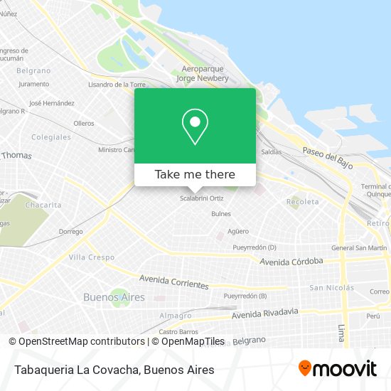 Tabaqueria La Covacha map