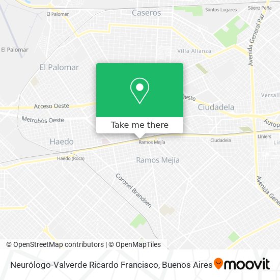 Neurólogo-Valverde Ricardo Francisco map