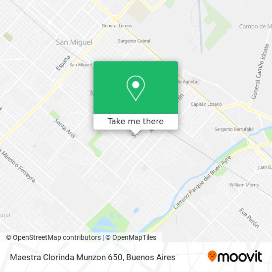 Maestra Clorinda Munzon 650 map