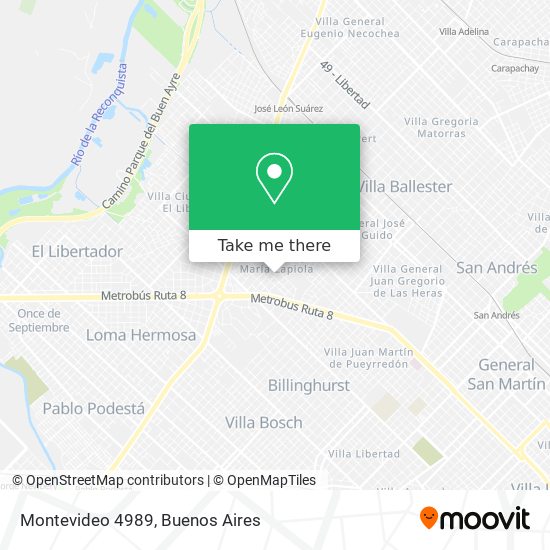 Montevideo 4989 map