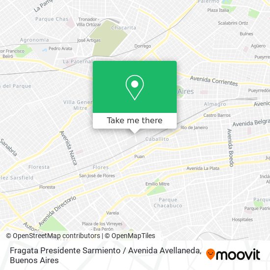 Fragata Presidente Sarmiento / Avenida Avellaneda map