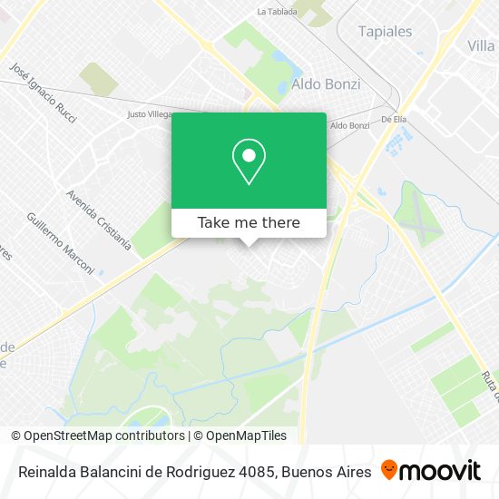 Reinalda Balancini de Rodriguez 4085 map